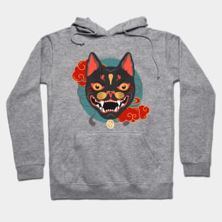 The fierce cat spirit mask Hoodie